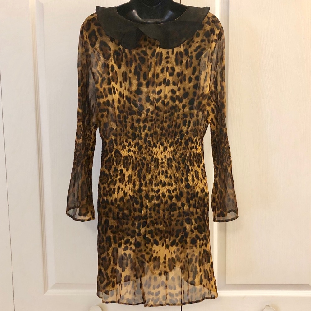 Jerry T Leopard Ruffle Tunic Dress - Picture 4 of 6